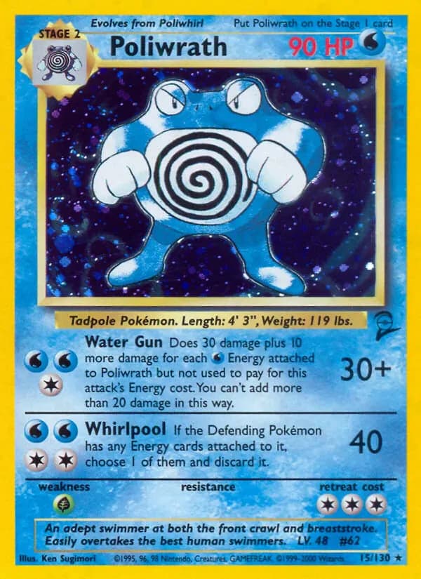 Poliwrath 15/130 from Base Set 2