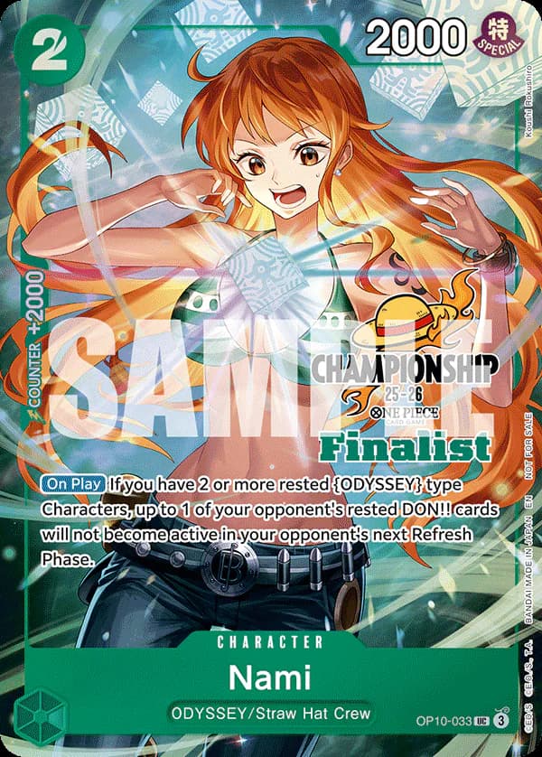 Nami OP10-033 Official alternate printing 2