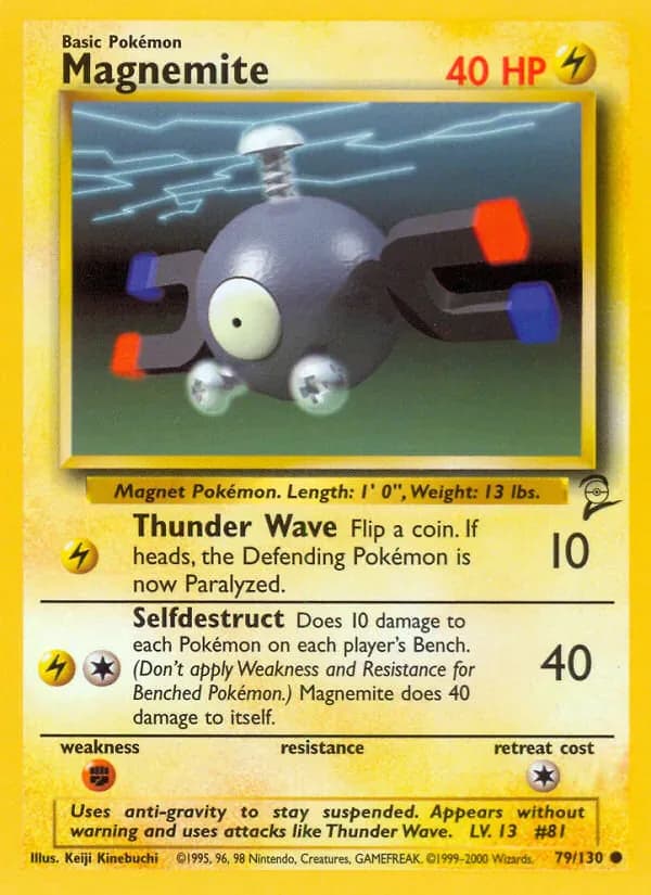 Magnemite 79/130 from Base Set 2