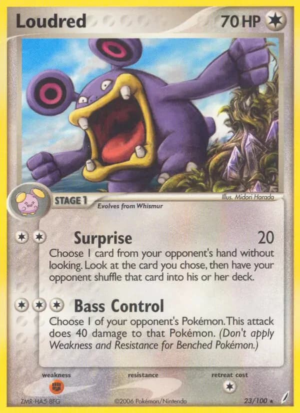 Loudred 23/100 from EX Crystal Guardians