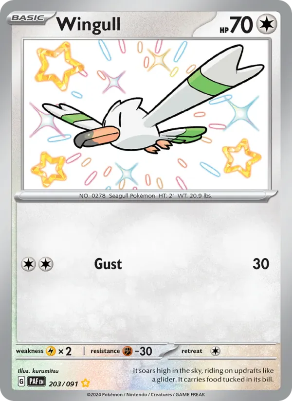 Wingull 203/91 from Paldean Fates