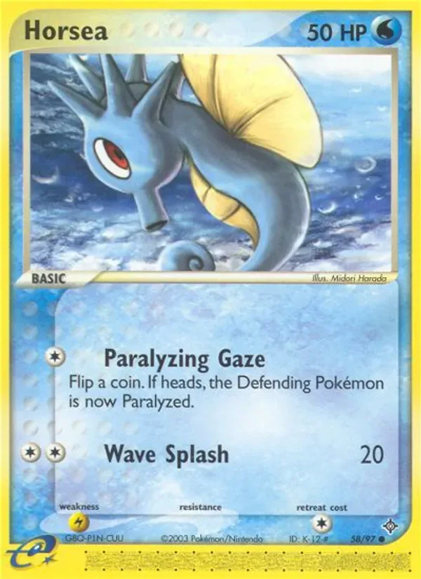 Horsea 58/97 from EX Dragon