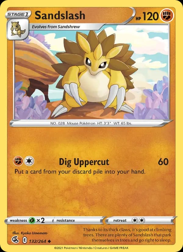 Sandslash 132/264 from Fusion Strike