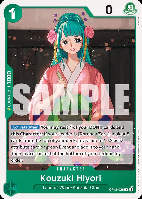 Kouzuki Hiyori OP12-028 Official alternate printing r1