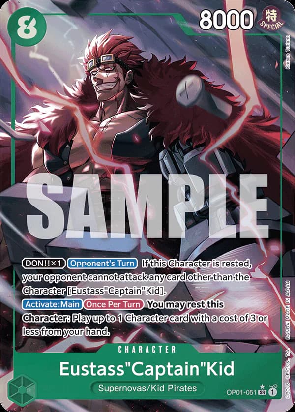 Eustass"Captain"Kid OP01-051 Official alternate printing 4
