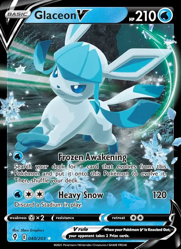 Glaceon V 40/203 from Evolving Skies