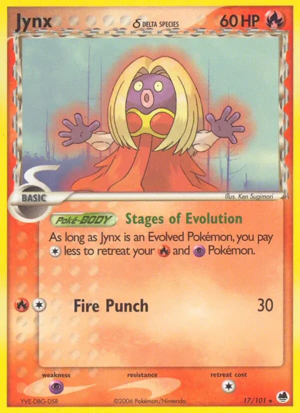 Jynx δ 17/101 from EX Dragon Frontiers