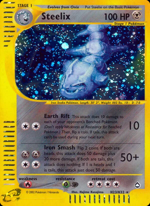 Steelix H23/147 from Aquapolis