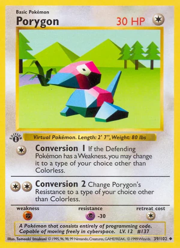 Porygon 39/102 from Base Set