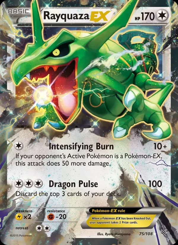 Rayquaza EX 75/108 from Roaring Skies