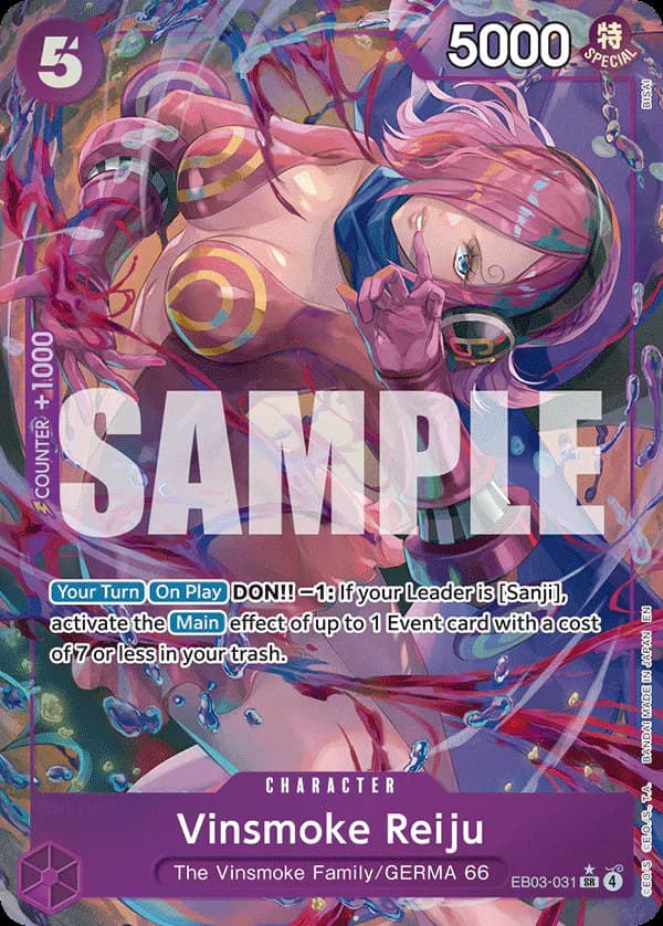 Vinsmoke Reiju EB03-031 Official alternate printing 1