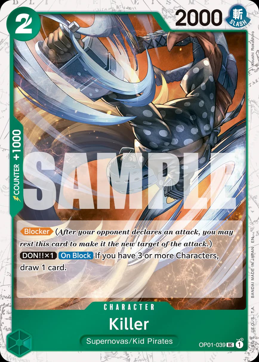 Killer OP01-039 Official alternate printing 1
