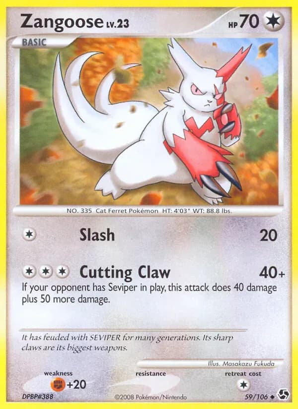 Zangoose 59/106 from Great Encounters