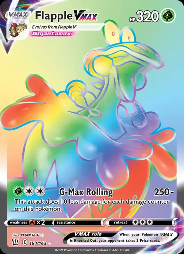 Flapple VMAX 164/163 from Battle Styles
