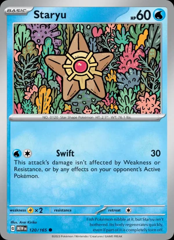Staryu 120/165 from Pokemon 151