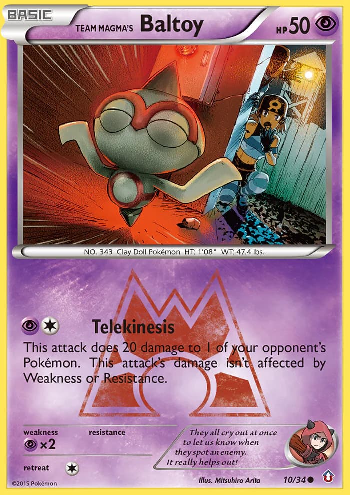Team Magma's Baltoy 10/34 from Double Crisis