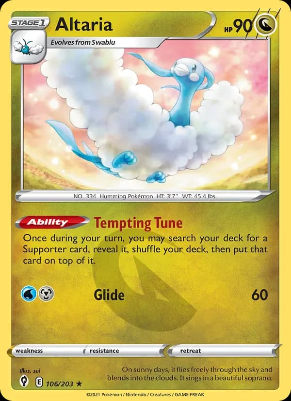 Altaria 106/203 from Evolving Skies