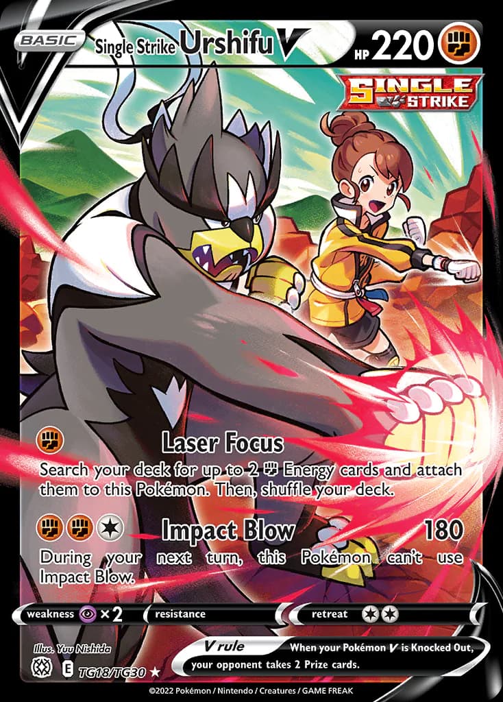 Single Strike Urshifu V TG18/TG30 from Brilliant Stars