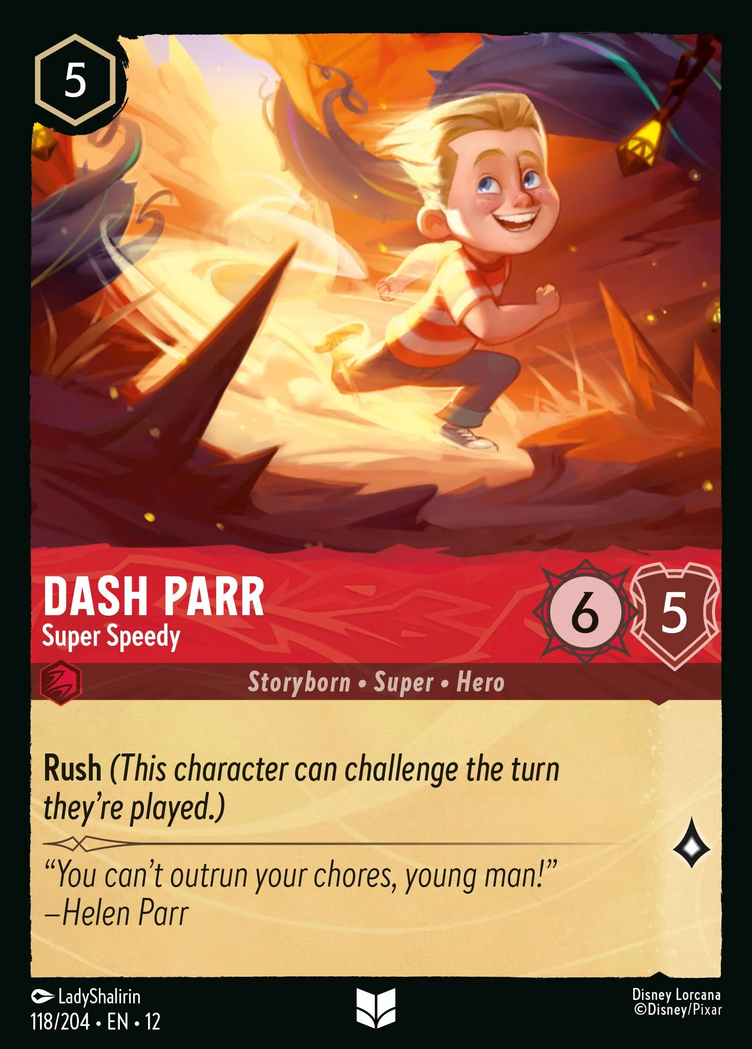 Dash Parr - Super Speedy 118/204 from Wilds Unknown