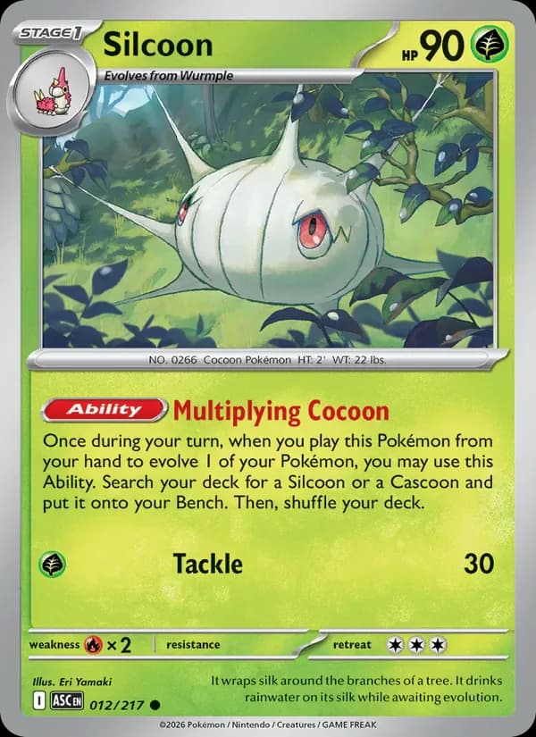 Silcoon 012/217 from Ascended Heroes