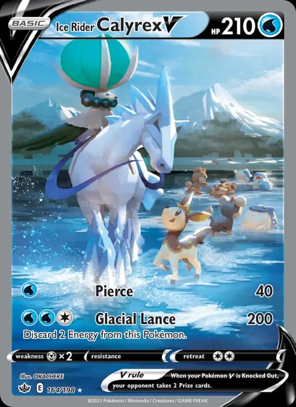 Ice Rider Calyrex V 164/198 from Chilling Reign