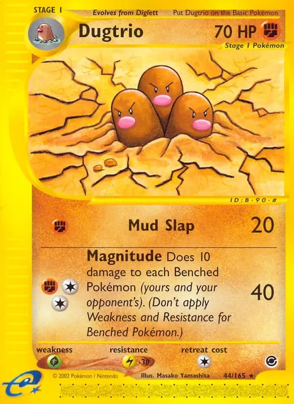 Dugtrio 44/165 from Expedition Base Set