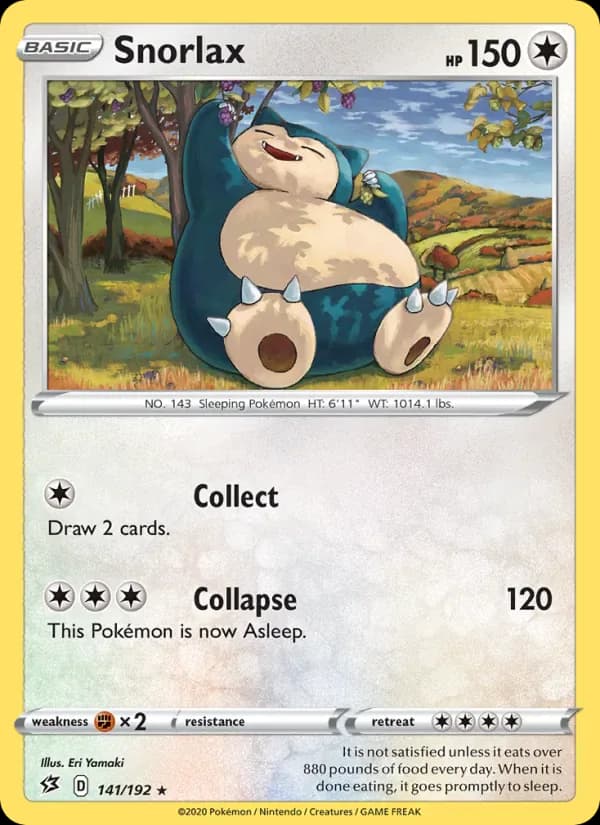 Snorlax 141/192 from Rebel Clash