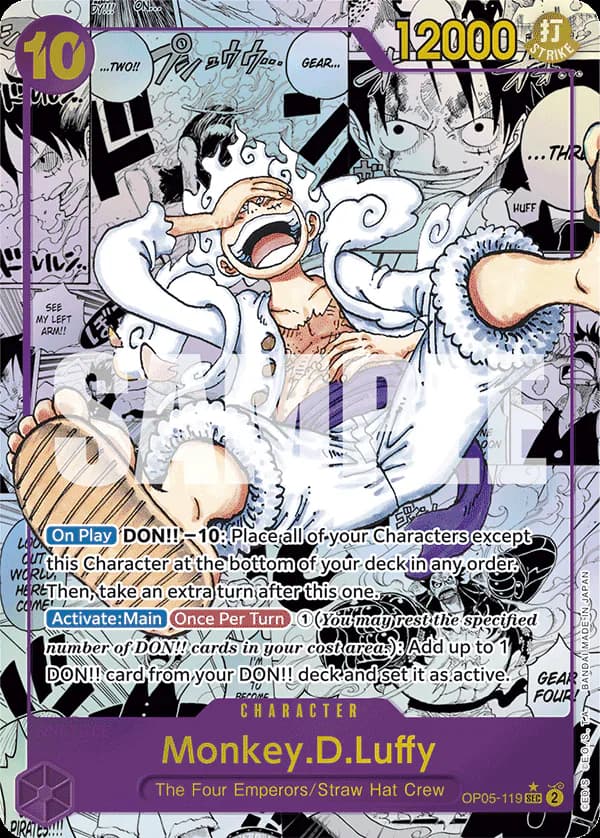 Monkey.D.Luffy OP05-119 Official alternate printing r2
