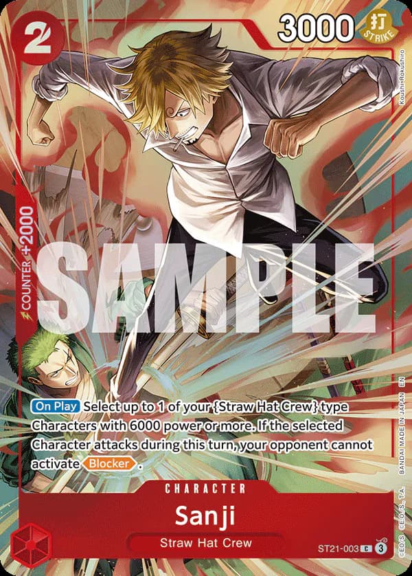 Sanji ST21-003 Official alternate printing 3