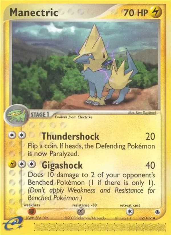 Manectric 39/109 from EX Ruby & Sapphire