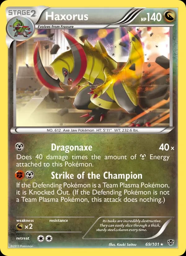Haxorus 69/101 from Plasma Blast