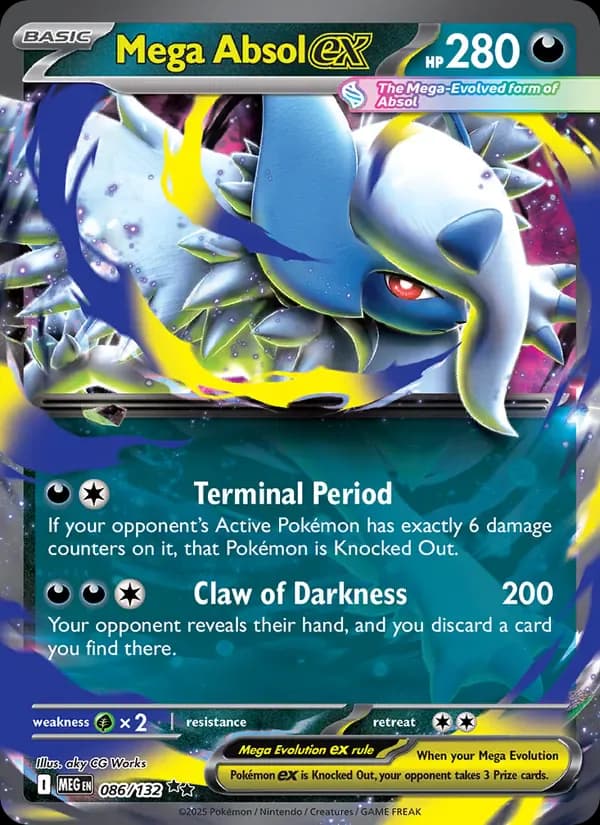 Mega Absol ex 086/132 from Mega Evolution