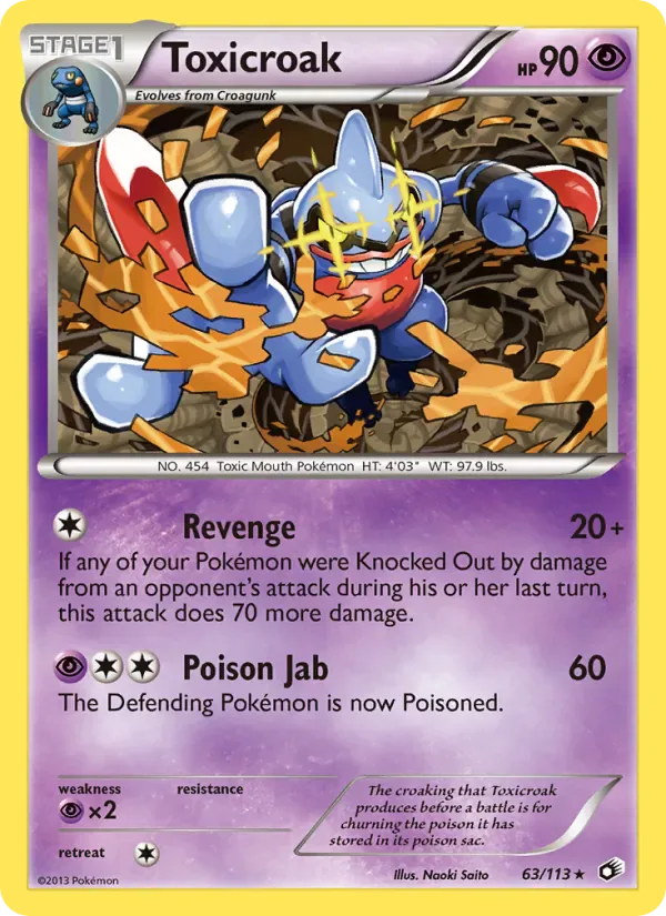 Toxicroak 63/113 from Legendary Treasures