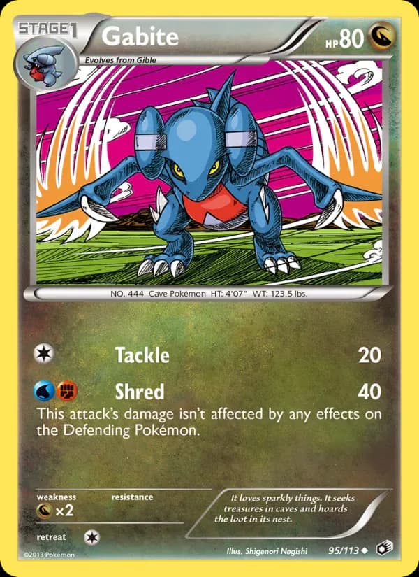 Gabite 95/113 from Legendary Treasures