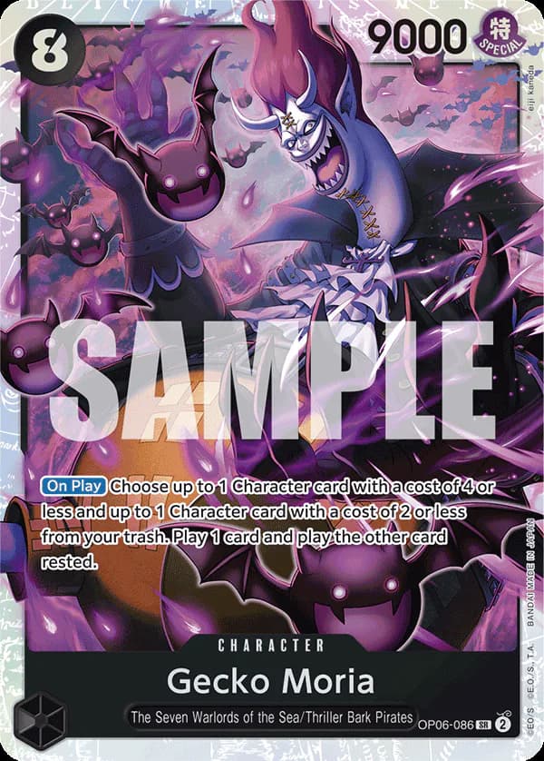 Gecko Moria OP06-086 Official alternate printing r1