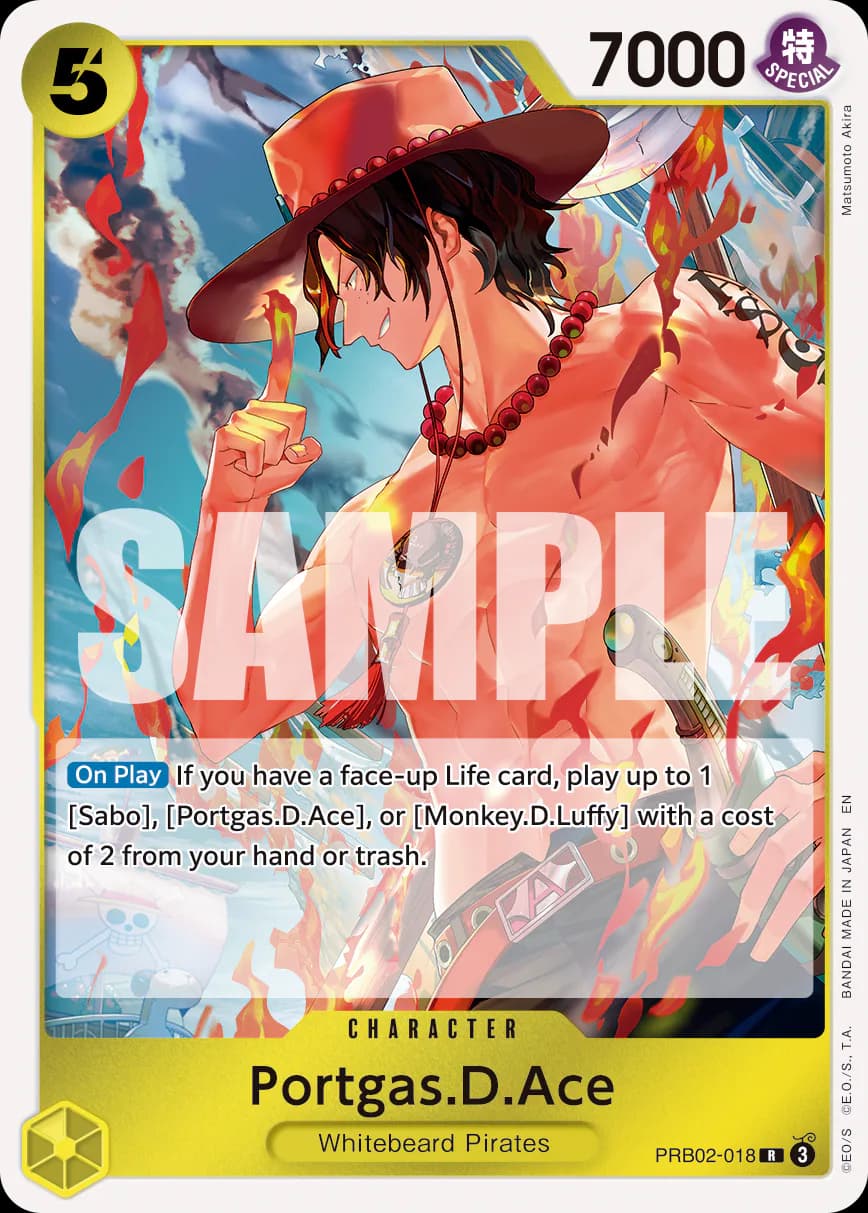 Portgas.D.Ace PRB02-018 Standard printing