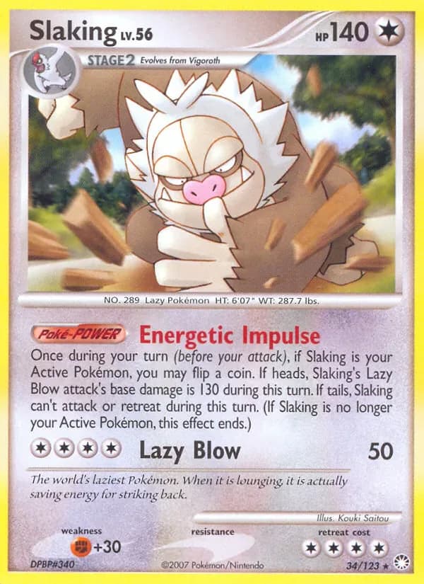 Slaking 34/123 from Mysterious Treasures