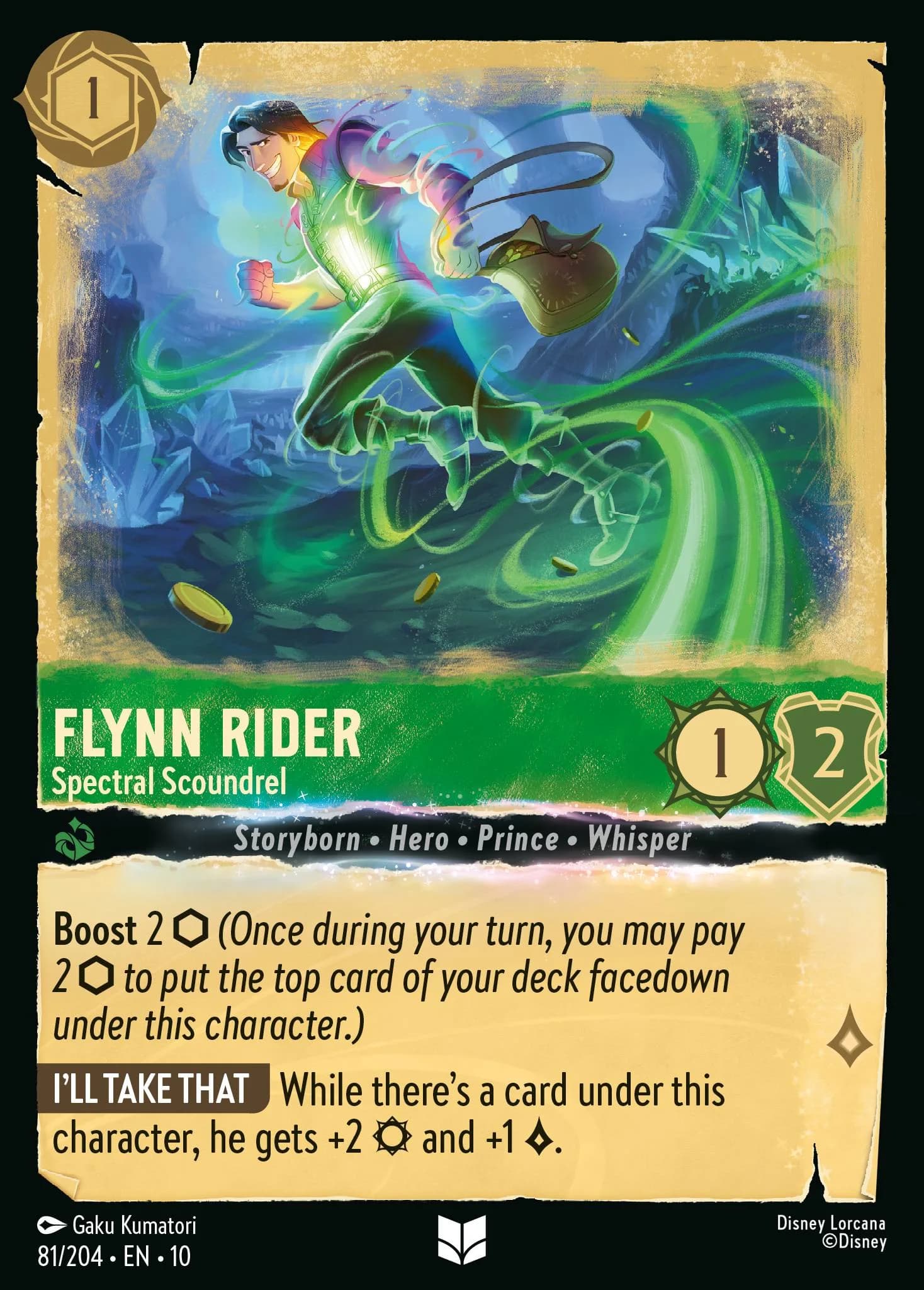Flynn Rider - Spectral Scoundrel 81/204 from Whispers in the Well