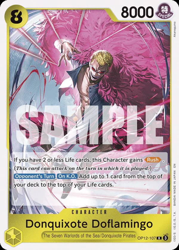 Donquixote Doflamingo OP12-107 Standard printing