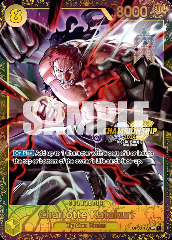 Charlotte Katakuri OP03-123 Official alternate printing 2