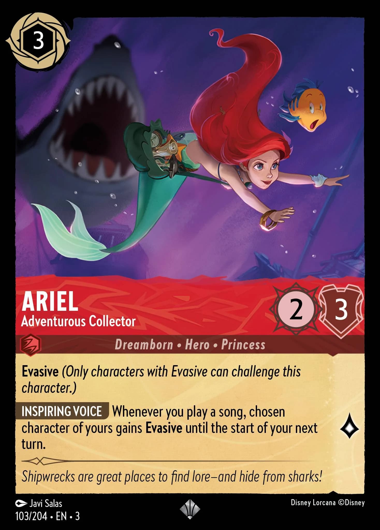 Ariel - Adventurous Collector 103/204 from Into the Inklands