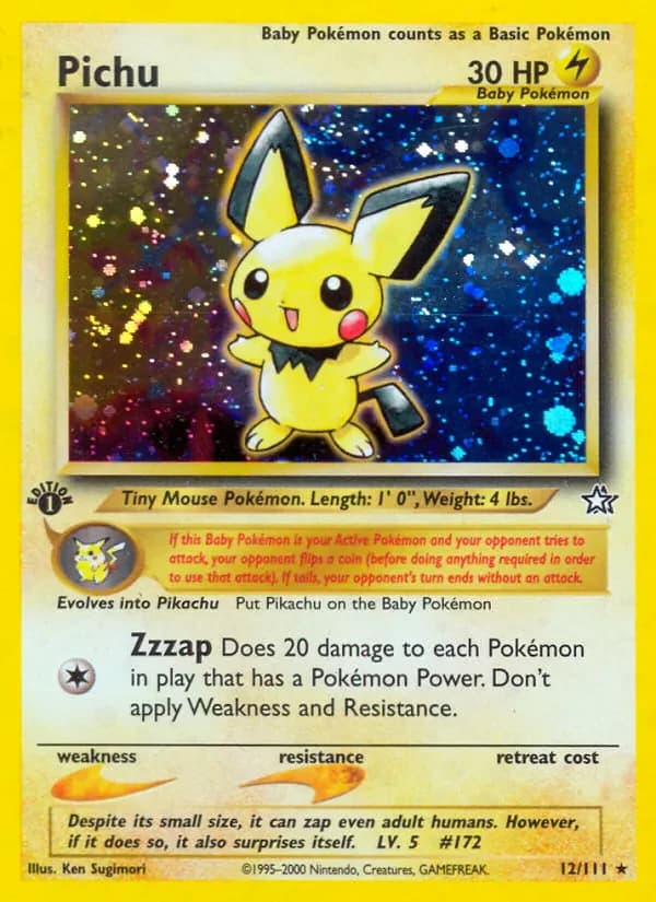 Pichu 12/111 from Neo Genesis