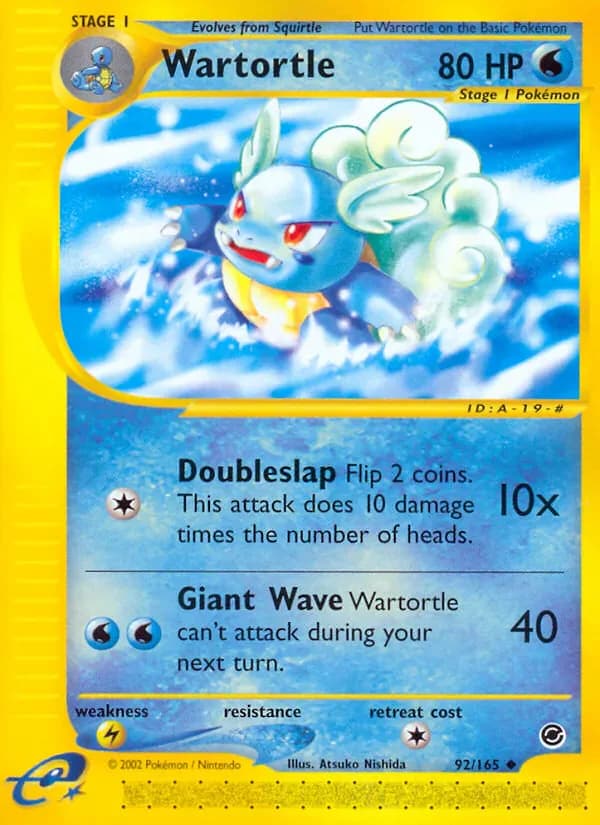 Wartortle 92/165 from Expedition Base Set