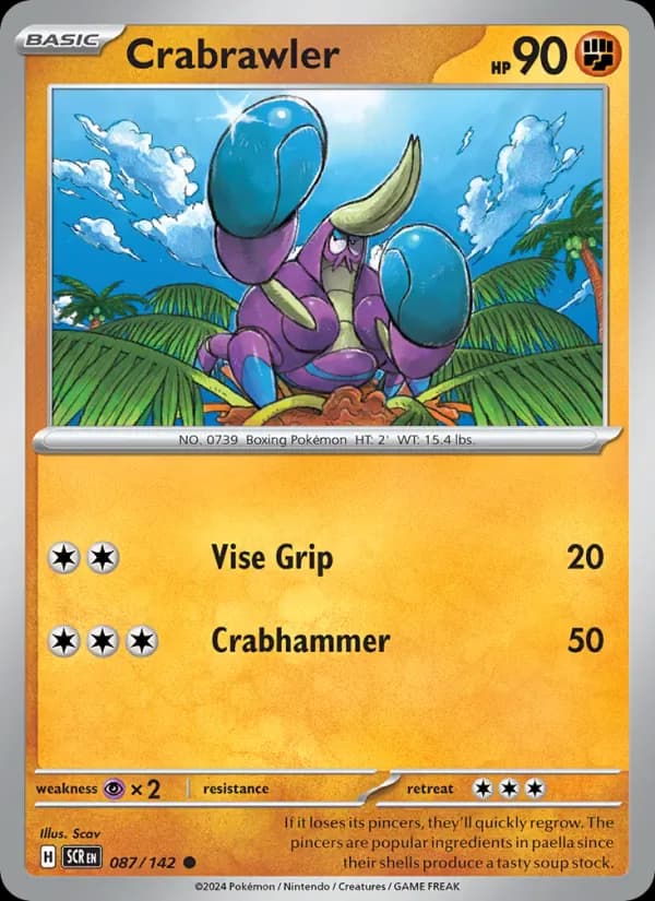 Crabrawler 087/142 from Stellar Crown