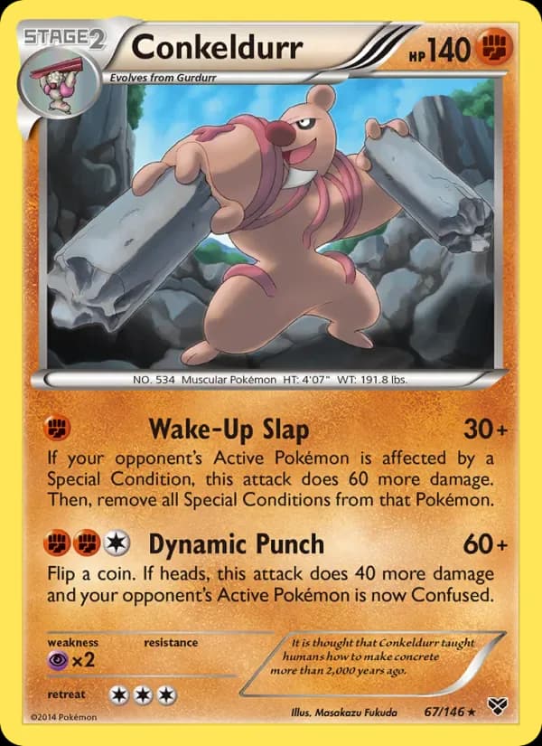 Conkeldurr 67/146 from XY Base Set