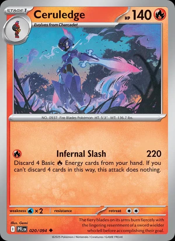 Ceruledge 020/94 from Phantasmal Flames
