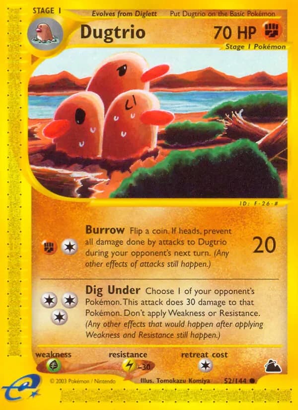 Dugtrio 52/144 from Skyridge