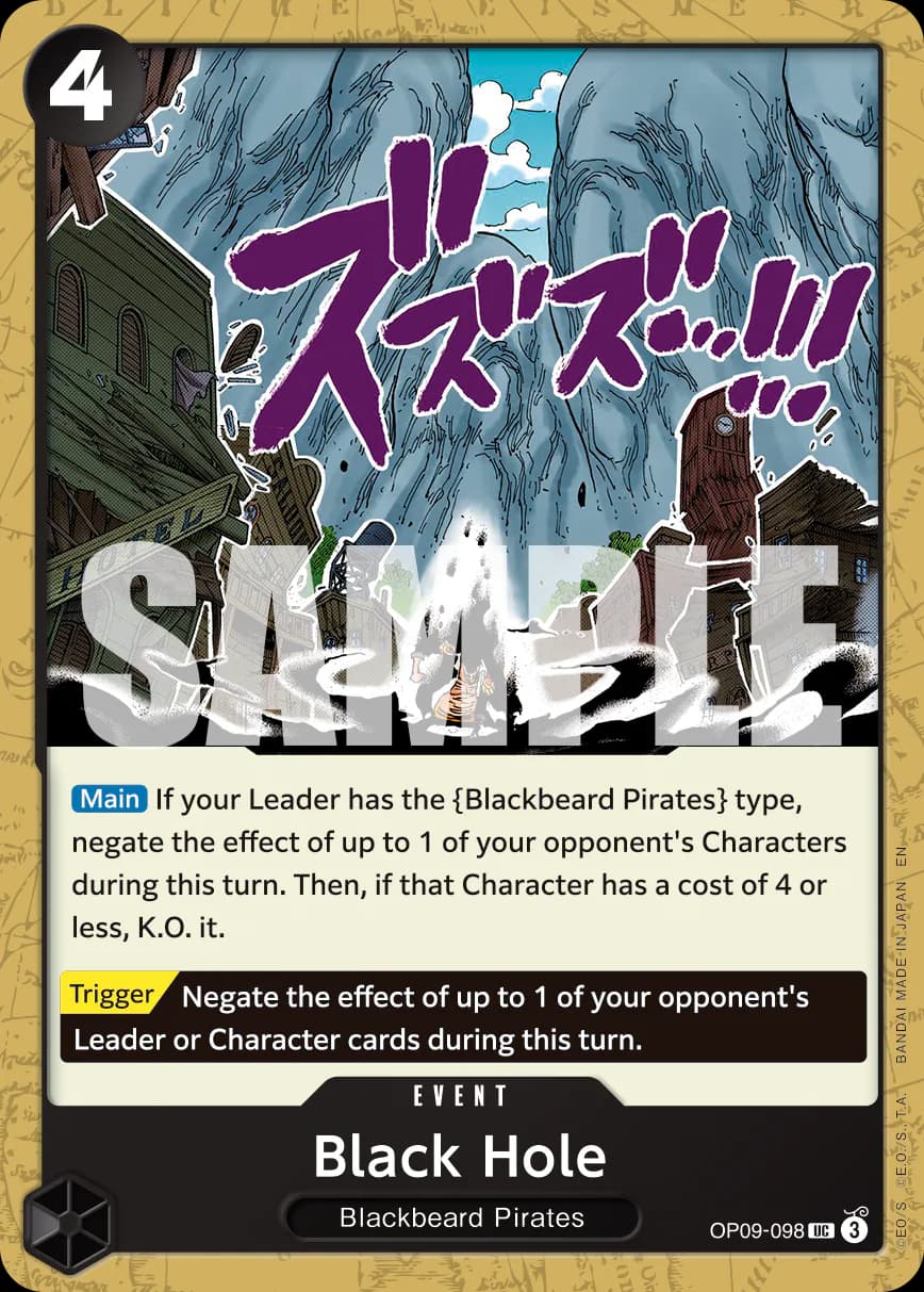 Black Hole OP09-098 Official alternate printing r1