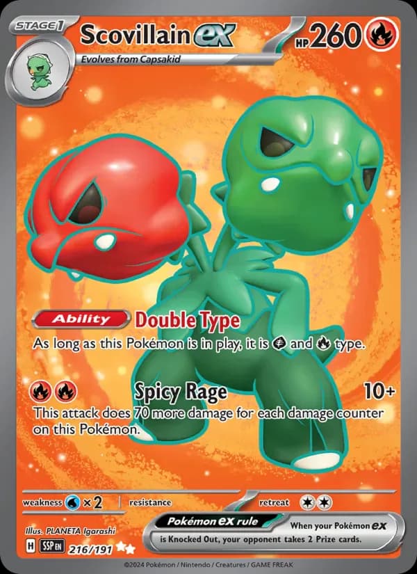 Scovillain ex 216/191 from Surging Sparks
