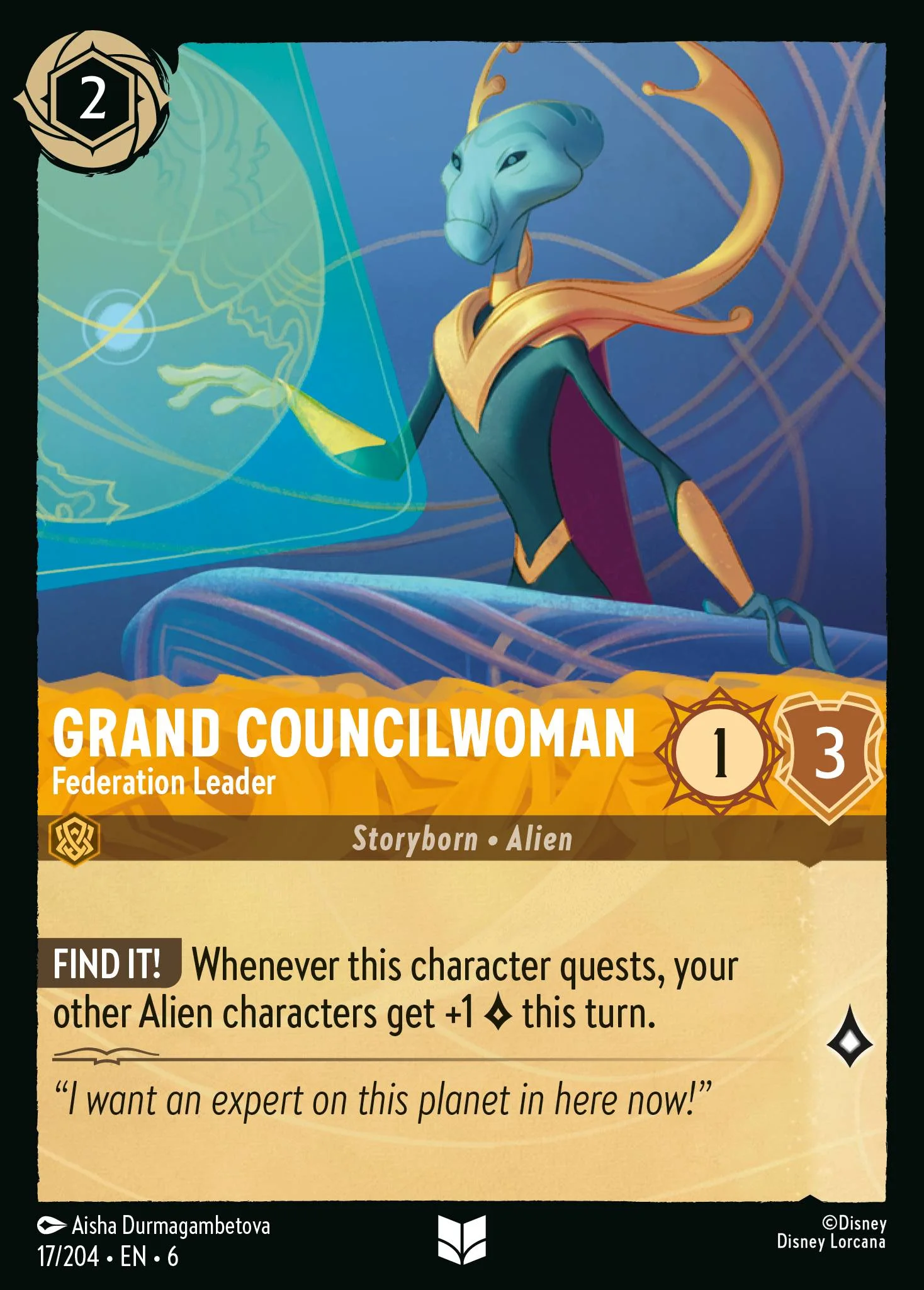 Grand Councilwoman - Federation Leader 17/204 from Azurite Sea